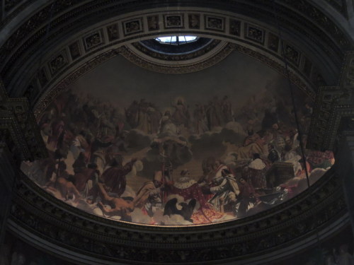 Church of la Madelaine in Paris. The fresco commemorating the Concordate of 1801, with close-ups of 