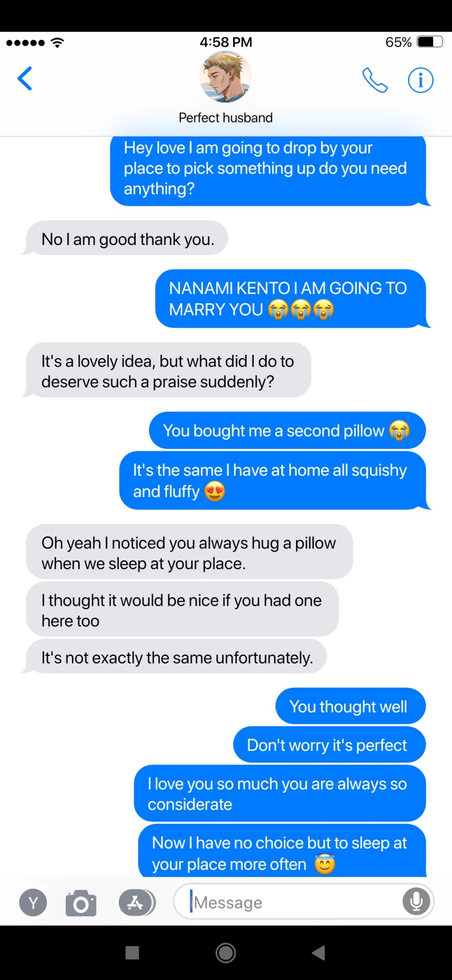 You Hug Your Pillow When You Sleep