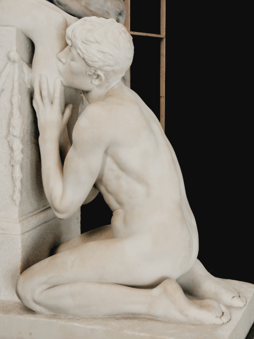 letterful: Adoration I (ca. 1910), by Norwegian-Danish sculptor Stephan Abel Sinding.