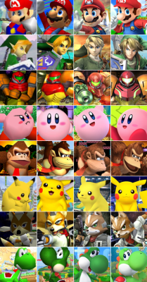 fanmade-smash:  The Big 8 over the years.