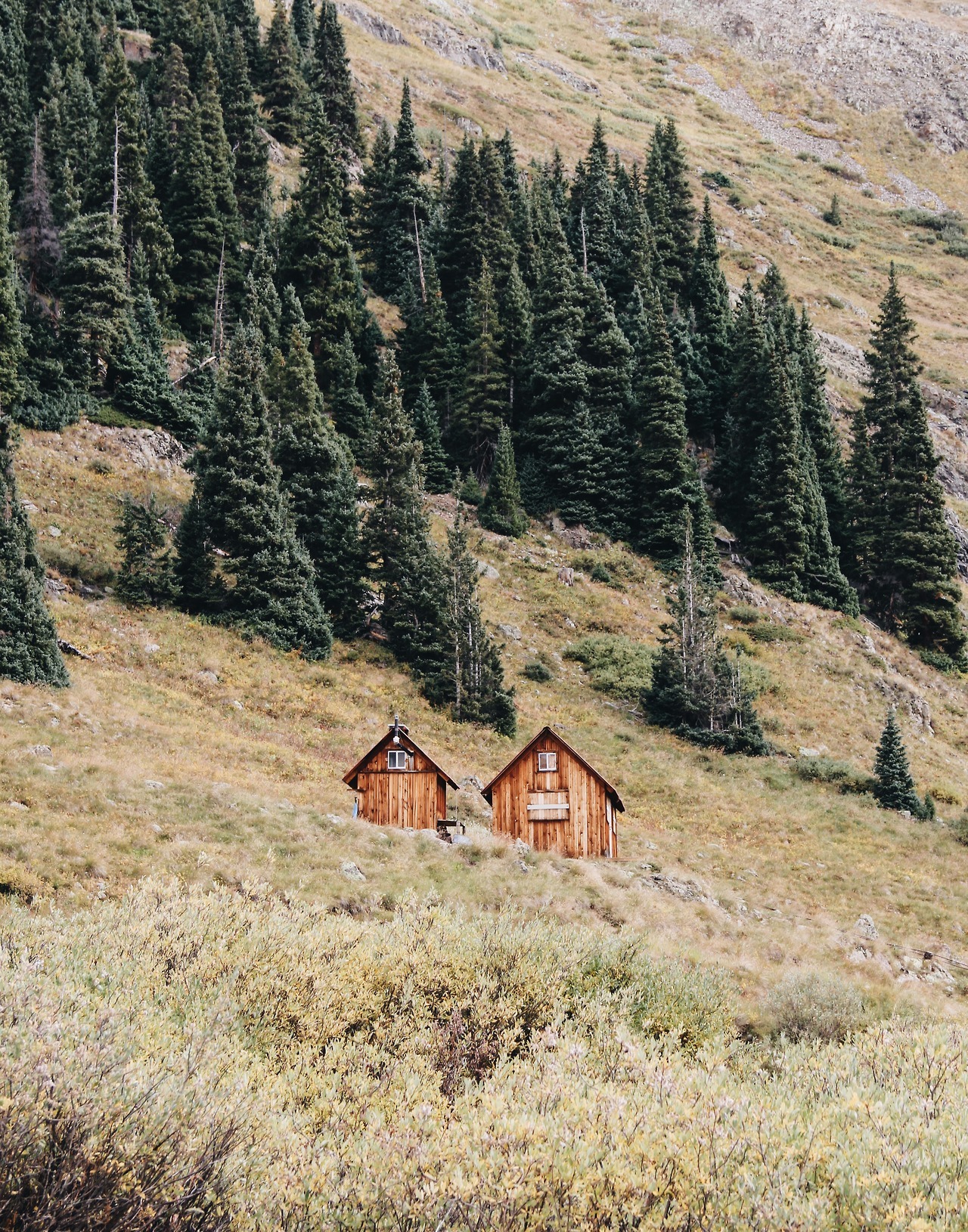 cabinporn:  Two-part cabin built next to the ghost town of Animas Forks, Colorado