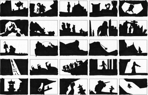 silhouettes from Mulanfrom Sketching for Entertainment with Khang Le