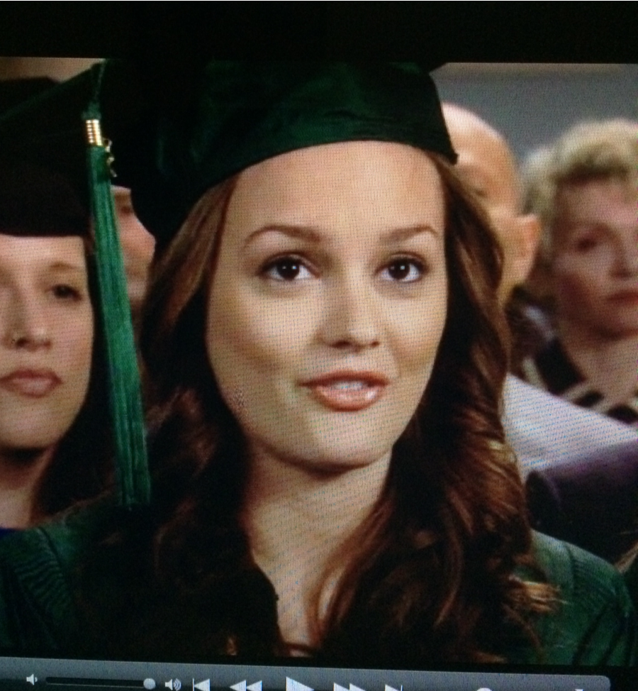 heidiblairmontag:  Only Serena could get away with not wearing a graduation cap and