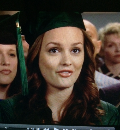 heidiblairmontag:Only Serena could get away with not wearing a graduation cap and just wearing the f