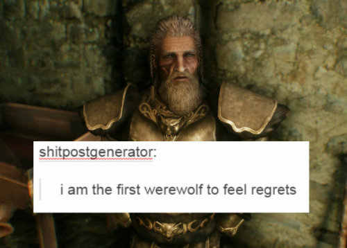 eyesasblackasthevoid: Skyrim + shitpostgenerator