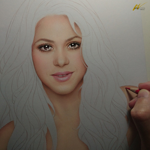 Shakira II, in progress.My Facebook page: http://facebook.com/WillCostaIllustrationMy Instagram: htt