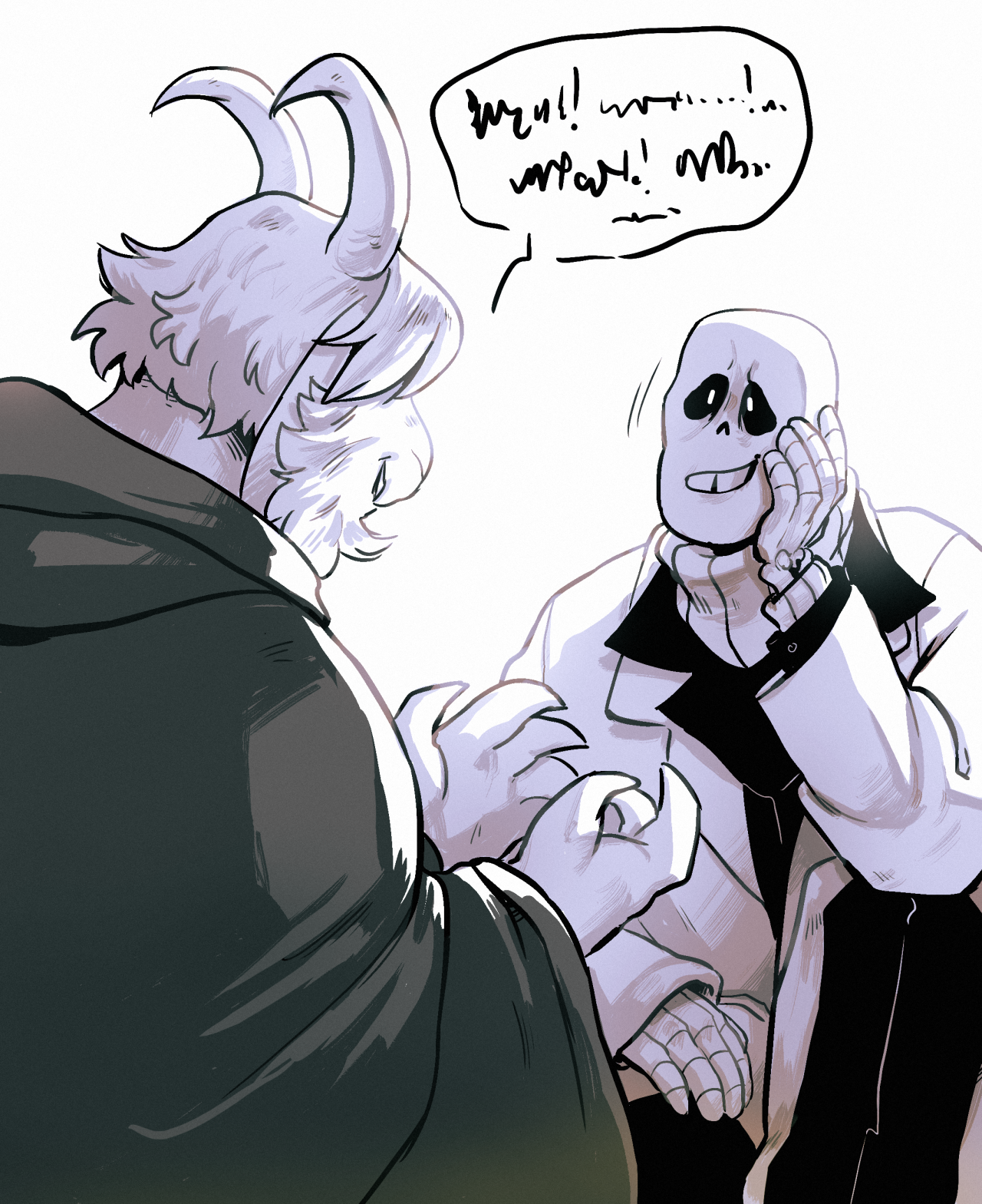 nostalgia-phantom:  moofrog:I had the idea that Gaster can try to communicate through