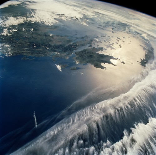 Greece from the Space Shuttle Atlantis (May 1997).