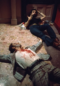 cinemabitch:  Martin Scorsese on the set of Taxi Driver 