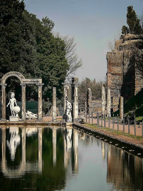 classical-beauty-of-the-past:Hadrian’s Villa near Tivoli, Italy byMary Harrsch