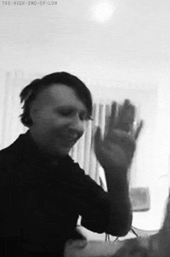 marilynsgirl95:  6dickpimp: Very adorable drunk Marilyn Manson c:   This is so cute