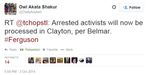 iwriteaboutfeminism: The 13 peaceful protesters arrested Thursday night have been released. Friday, 