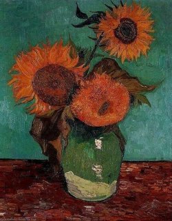 artist-vangogh:  Sunflowers, Vincent van GoghMedium: oil,canvashttps://www.wikiart.org/en/vincent-van-gogh/sunflowers-1888