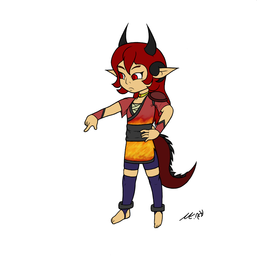 my new oc Natsume. A dragon princess and a alt version of her as a human