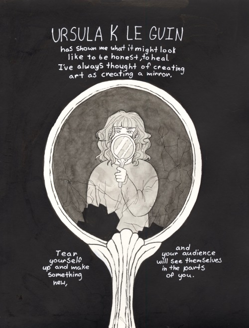 beetleb0ne:a personal comic about Ursula K Leguin and A Wizard of Earthsea