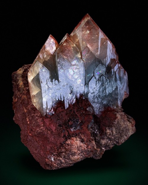 Barite crystal cluster.