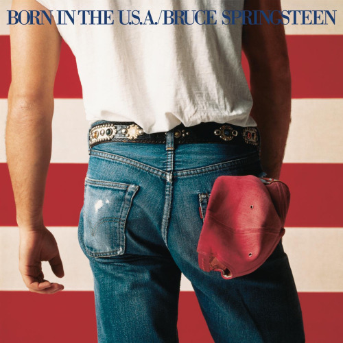 Bruce Springsteen ‘Born in the U.S.A.’, Columbia, 1984. Designed by Andrea Klein, photog