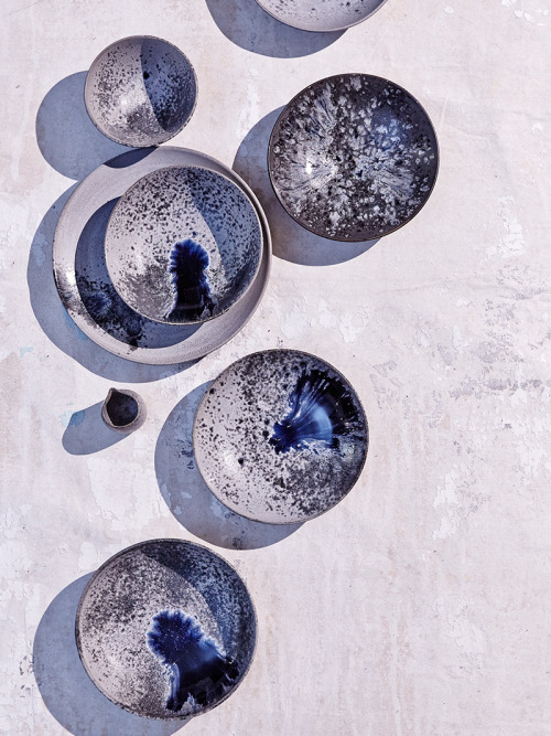 scandinaviancollectors:Handmade modern ceramic tableware by KH Würtz, Denmark. Material hand-glazed 