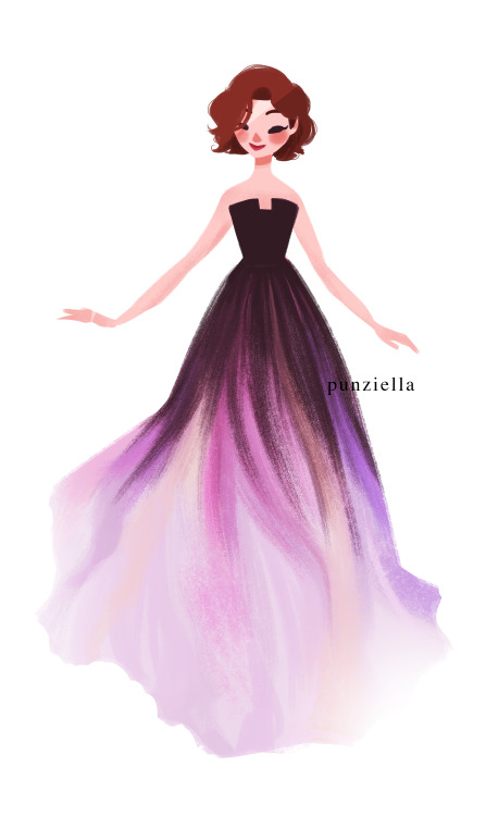 punziella:  because I saw this frickin’ post like 10 times in a row, I decided to draw the four seasons wearing the dresses ;P