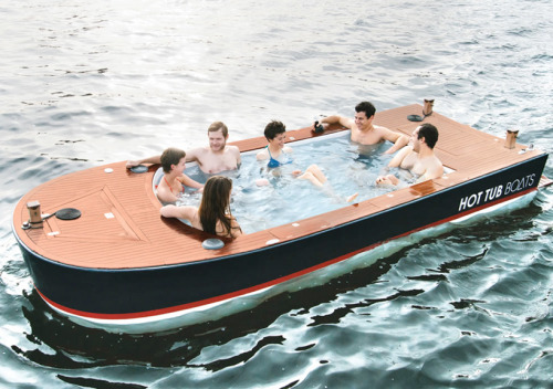 the-absolute-funniest-posts: musiquegraphique: minusmanhattan: Joystick-controlled hot tub boat.  I 