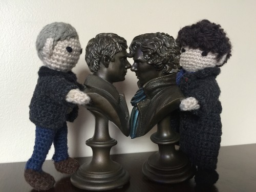 crochetjohnandsherlock:These are sort of fun to have around, even if they don’t look anything like u
