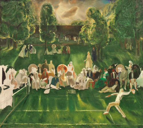 igormaglica:  George Bellows (1882-1925), Tennis Tournament, 1920.   oil on canvas, 59 x 66 inches 