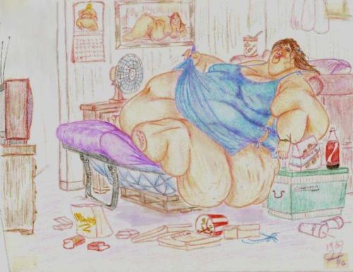 XXX Drawn - Immobile fat women [1/?] photo