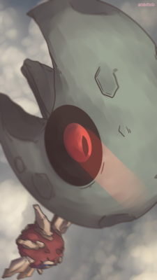 autobottesla:  Day (551) 331 ROUND TWO - Lunatone | ルナトーン  Lunatone and Solrock are otherworldly Pokémon. Possible once the symbol  of our planet’s sun and moon, perhaps venerated as a link to Earth by  faraway aliens. Their origin is shrouded