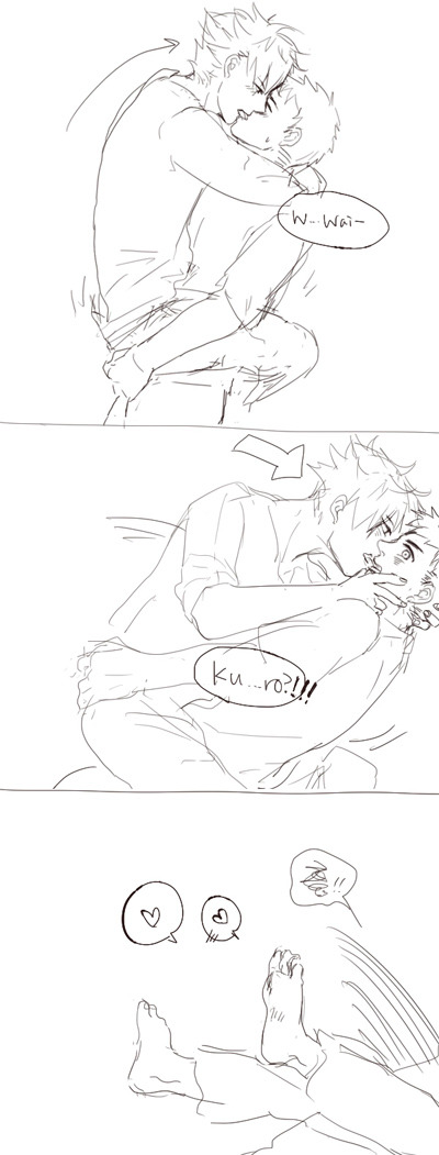 amyttt910:  suddenly pop up many ideas for kurodai:))) more kurodai plz orz i will