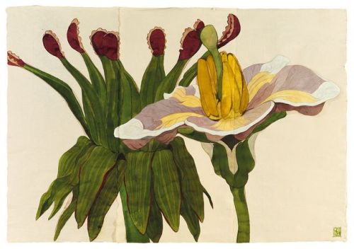 Sarah Graham Taraxacum and Solanum, Ink on paper, 2016 - 47 x 70.4 inches (119.5 x 179 cm)Nesse