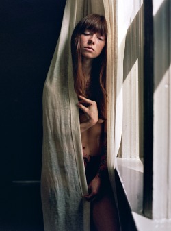 creativerehab:  Hattie, wrapped. Lo-res 120 film scan. 