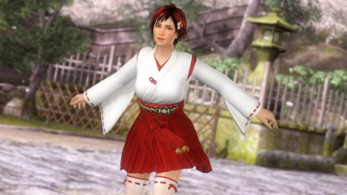 deadoralive-universe: Shrine Maiden Costume Set Kasumi Ayane Helena Kokoro Tina Lisa Hitomi Leifang Mila Dead or Alive 5 Last Round  