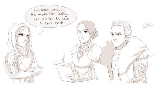 falsesecuritysketches:BUT IT’S IMPORTANT. Sera and Inquis had their moment, let him have 