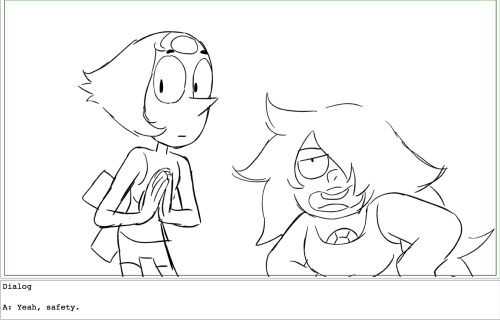 laurenzuke:  there’s a scene that got cut for time where pearl and amethyst teach peridot about eating. here’s some frames from that, i mostly just wanted to put a birthday hat on peridot some heads up that the images below are basically peridot stuffing