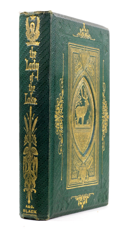 The Lady of the Lake - Sir Walter ScottEdinburgh Adam and Charles Black 1863Binding design by J L (J