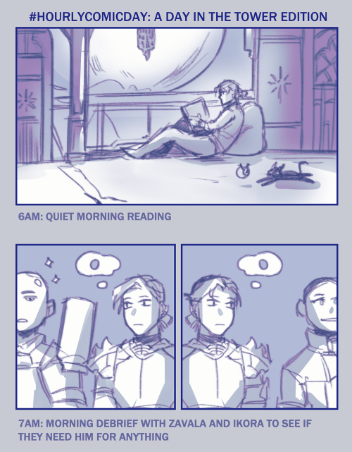 Since this was my second hourly comic day working from home, I decided to just ‘document’ a day in t