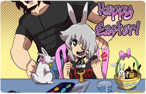 A bit belated but Happy Easter to all of those who celebrate! The stream may have ended but I kept g
