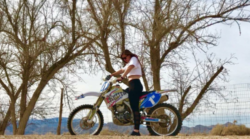 Thank God it&rsquo;s Friday &amp; thank God for badass #Motochicks like the beautiful @rossi