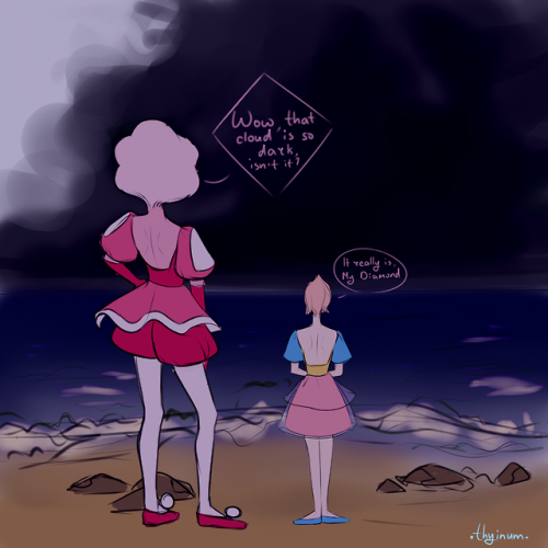 thyinum:  Pink seeing thunderstorm on Earth for the first time. Thanks to @thediamond-meme-authority for the idea  Bonus 