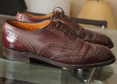 Brooks Brother M75 last • Shell Cordovan • Made in England #brooksbrothers #pealco #shellcordovan #h