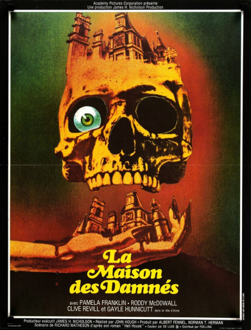 I came across this French poster for ‘The Legend of Hell House’ (1973) and I dig it. Here’s the orig