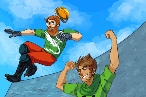 cabooseebooks:Let’s all jump off together first!it’s finally finished oh my god