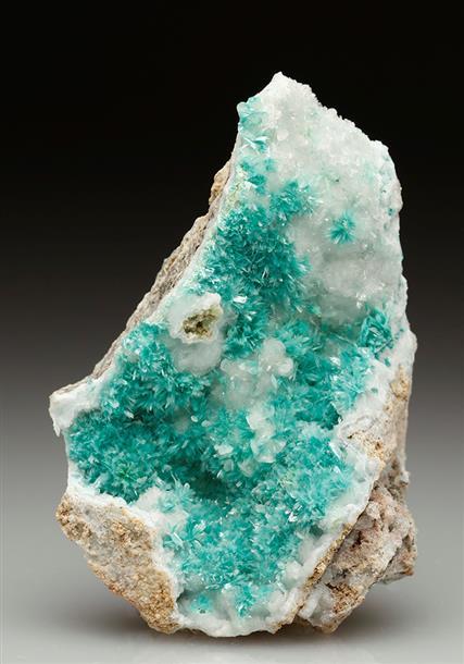 Porn Pics bijoux-et-mineraux:  Aurichalcite on Calcite