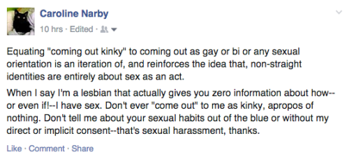 fieldbears:freelancefeminist:Had some thoughts over on FacebookI think I’ve already reblogged this b