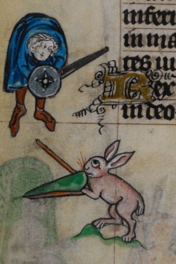 villagenerd:  Apparently, medieval rabbits were some fierce creatures you didn’t want to mess with … All Photos - The British Library 