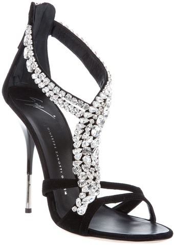msexplorer: womenshoesdaily:  GIUSEPPE ZANOTTI Crystal Embellished Sandal  Happy Birthday @eyes-fore