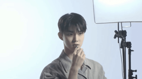 [OFF THE BOYZ] JILLSTUART BeautyTHE BOYZ NEW Q SUNWOOBehindconverted By @gifs-from-izzy