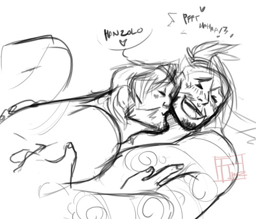 toastedtwink:  gonna subject y’all to my sexual mchanzo headcanonsHanzo is very ticklishHe laughs too easy and too hardHe also *snorts* if it’s too muchHe squeals too. And shrieksMcCree thinks its fucking precious. The moans are like music, but the