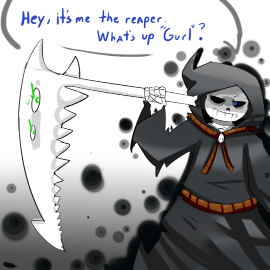 A Wild Shipper Has Appeared! — bladedee: Reaper Sans is fun o3o