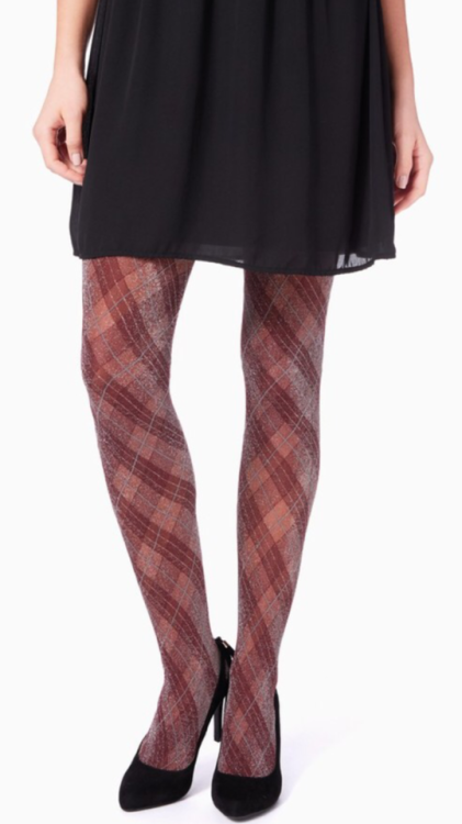 Charming Charlie Plaid Shimmer Lurex Tights - http://shopstyle.it/l/ssfp Add some sass to classic lo